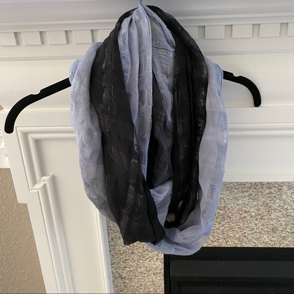 3/$15 Blue Two-Tone Circle Infinity Scarf